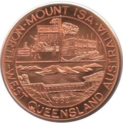 Medal - Tourist Dollar Mount Isa City - QLD, Tourist Souvenir