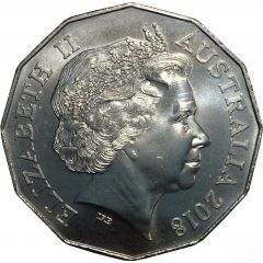 50 Cents - Elizabeth II 4th Portrait - Anzac Spirit - Daring