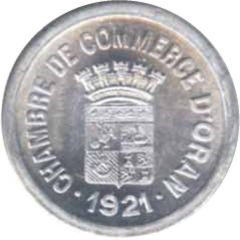 10 Centimes Oran Chamber of Commerce