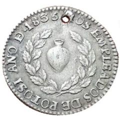 1/2 Sol - Andrés de Santa Cruz Marriage to María Francisca - Monetary Medal