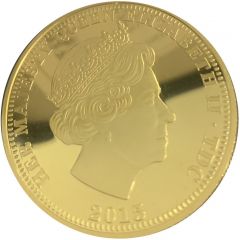 5 Pounds - Elizabeth II 75th Anniversary of Battle of Britain, Gold plated silver