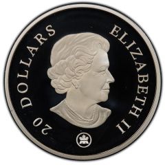 20 Dollars - Elizabeth II Iridescent Crystal Snowflake