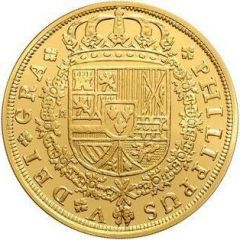 400 Euros 8 Escudos of Felipe V minted in 1719