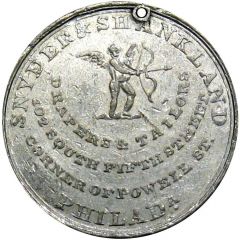 Hard Times Token - Snyder and Shankland Philadelphia, PA