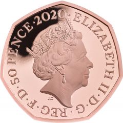 50 Pence - Elizabeth II Piglet, Gold Proof