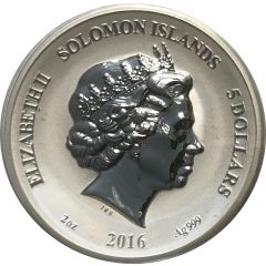 5 Dollars - Elizabeth II Mermaid
