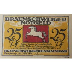 25 Pfennig Braunschweigische Staatsbank