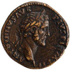 Sestertius - Antoninus Pius TR POT XX COS IIII S C, Annona