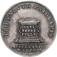 1 Ducat - Charles Theodore Silver pattern strike, Reign