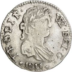 1 Real - Ferdinand VII Laureate bust, DEI · G ·