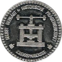 Token - Sparkasse Historical Minting press