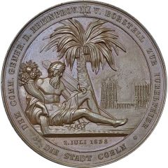 Medal - 25th anniversary of military sucess at Dennewitz of Prussian General Ludwig von Borstell Cologne