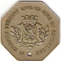 10 Centimes - Tramways à Vapeur - Bellevue Terasse - Saint Etienne [42]