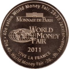 Monnaie de Paris Tourist Token - World Money Fair 2011