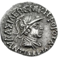 Drachm - Antialkidas Nikephoros Helmeted Type
