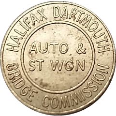 Toll Token - Halifax Dartmouth Bridge Commission Auto and St Wgn