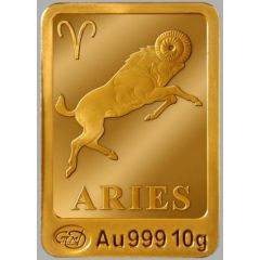 10 Grams Gold Zodiac signs - Aries