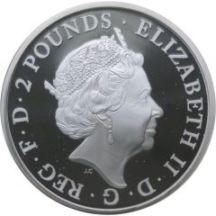 2 Pounds - Elizabeth II Big Ben, Silver Proof