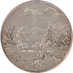 Victory over the English fleet in the port of Bergen in Norway