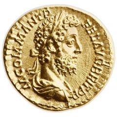 Aureus - Commodus MIN AVG P M TR P XVI COS VI, Minerva