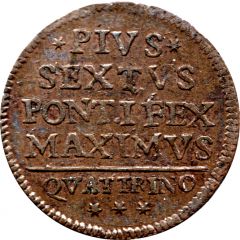 1 Quattrino - Pius VI