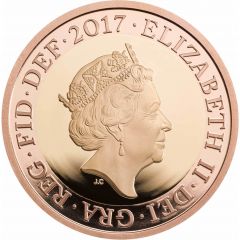 2 Pounds - Elizabeth II Jane Austen, Gold Proof