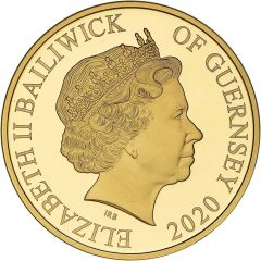 5 Pounds Elizabeth II 75th Anniversary-V.E. Day, Gold Proof