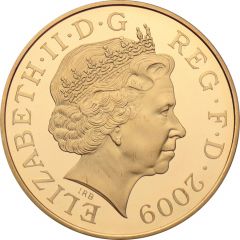 5 Pounds - Elizabeth II King Henry VIII, Gold Proof