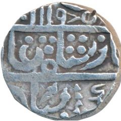 1 Rupee - Shah Alam II Mughal Style