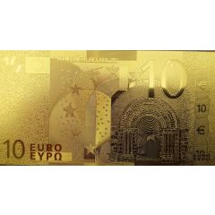 10 Euros gold plated