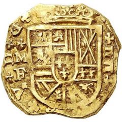 4 Escudos - Philip V Madrid, cross, 1st type
