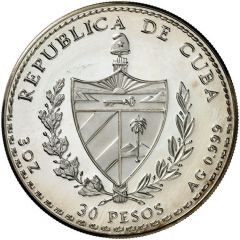 30 Pesos Bartolome de las Casas