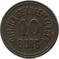 10 Pfennig - Burg Offizier Gefangenenlager