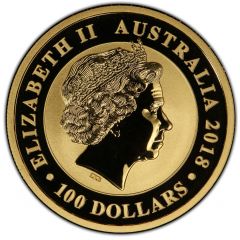 100 Dollars - Elizabeth II 4th Portrait - Australian Gold Swan