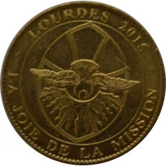 Jeton touristique - Arthus Bertrand - Lourdes - La joie de la mission