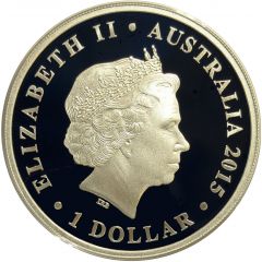 1 Dollar - Elizabeth II 4th Portrait - Wedding - Silver Proof