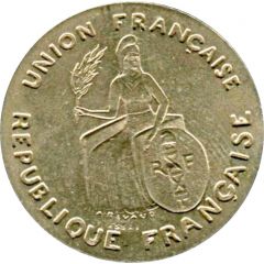 2 Francs Essai, incuse design