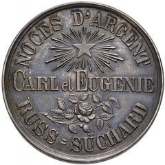 Silver wedding of Carl and Eugènie Russ-Suchard Serrières