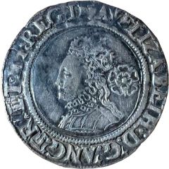 6 Pence - Elizabeth I 3rd and 4th issues, small bust 1F