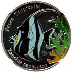 10 Pesos Zanclus canescens, Reverse Trial