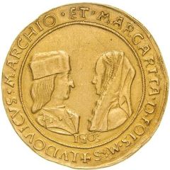 10 Scudi - Ludovico II and Margherita di Foix