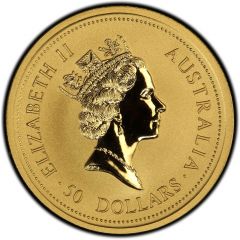 50 Dollars - Elizabeth II 3rd Portrait - Australian Nugget - Gold Bullion Coin
