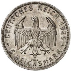 5 Reichsmark Friedrich von Schiller, Trial Strike