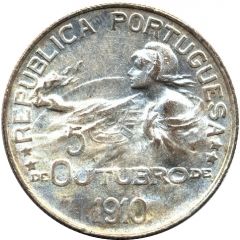 1 Escudo 5 October 1910