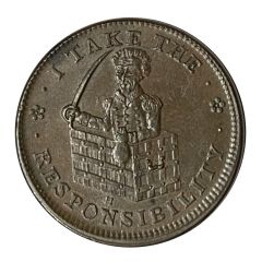 Hard Times Token - Jackson safe / Van Buren ship