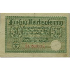 50 Reichspfennig Reichskreditkassenschein