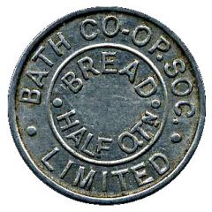 Token - Bath CSL Bread Half Qtn, Somerset