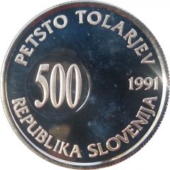 500 Tolarjev Plebiscite on Independence