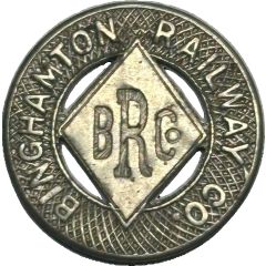 1 Fare - Binghamton Railway Co. Binghamton, New York