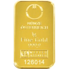 1 Gram Gold Münze Österreich Kinebar